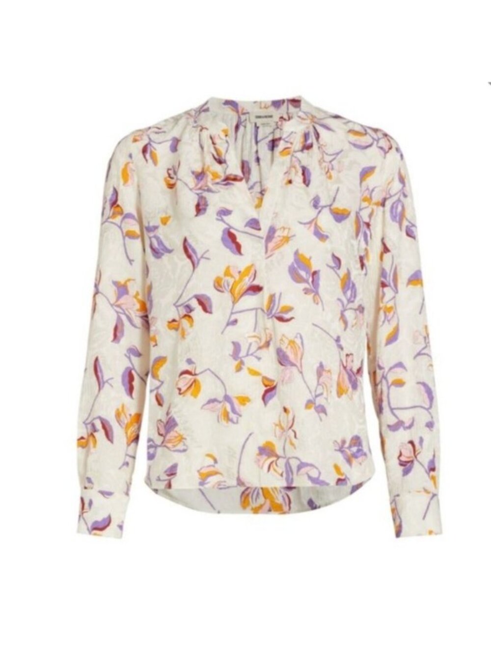 Zadig & Voltaire Cut Flowers Floral Tink Blouse Size Small - Picture 8 of 13